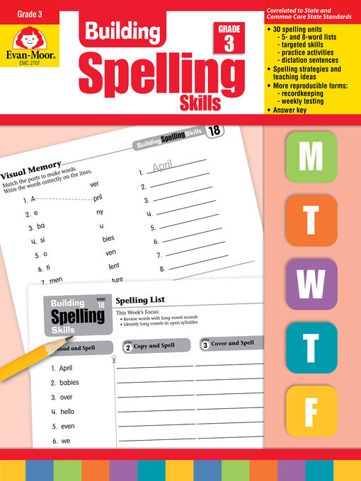 Title details for Building Spelling Skills, Grade 3 by Evan-Moor Educational Publishers - Available